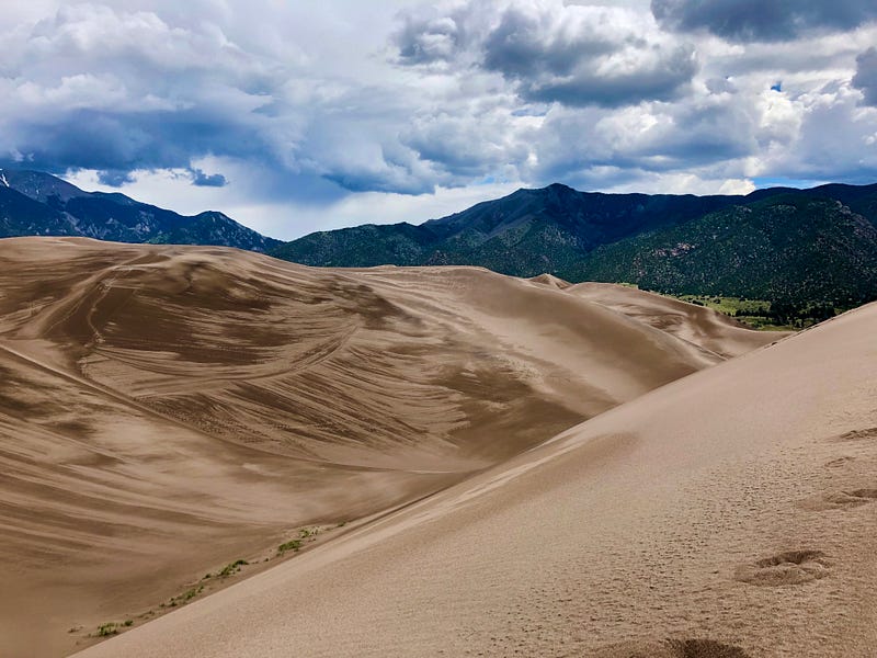 Captivating scenery of Great Sand Dunes National Park, Colorado