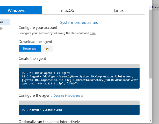 Path for the Downloaded Agent