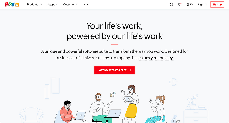 Zoho Creator for business applications