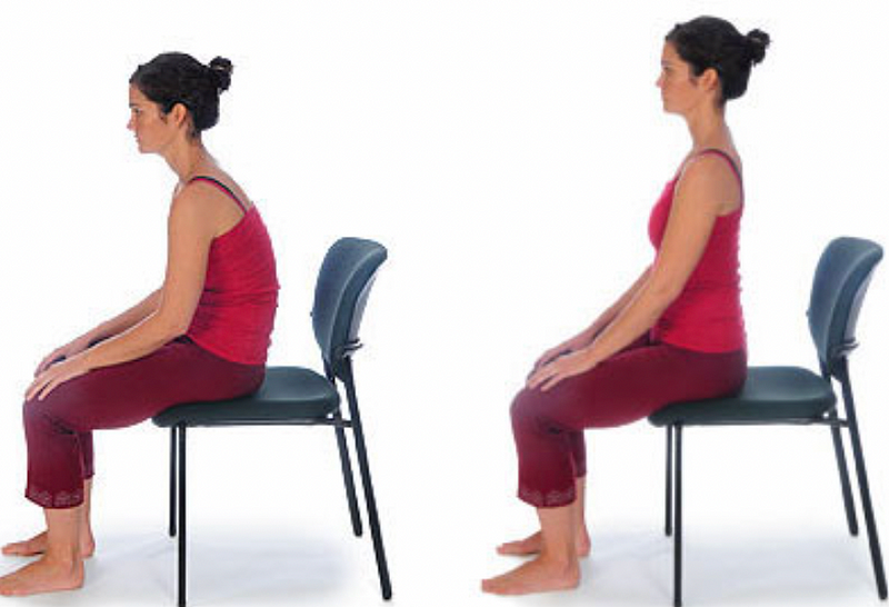 Seated Pelvic Tilts Exercise