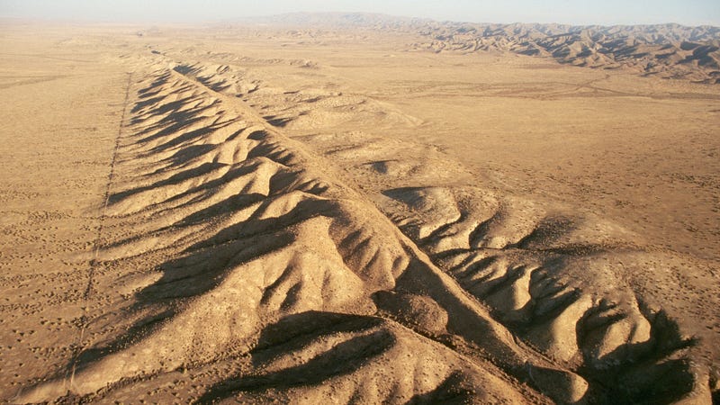 Geological fault line showcasing Earth's internal dynamics