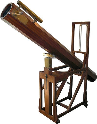 Replica of William Herschel's Reflective Telescope