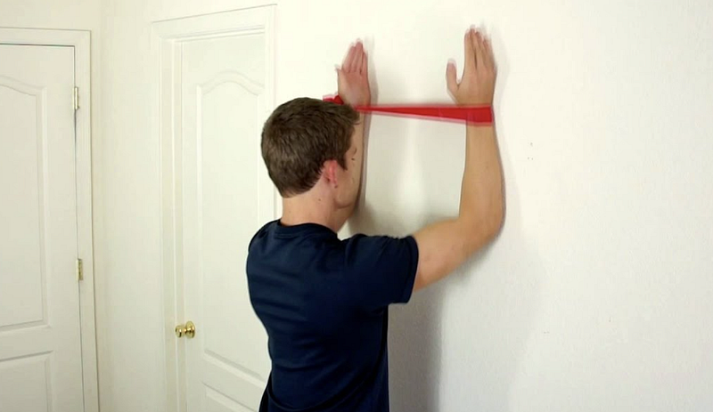 Demonstration of Banded Wall Sliders Exercise