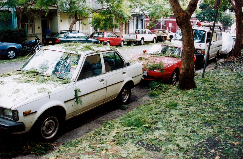 Hailstorm aftermath in Sydney