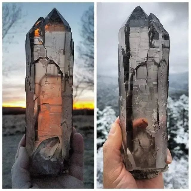 Smoky quartz crystal from the Himalayas