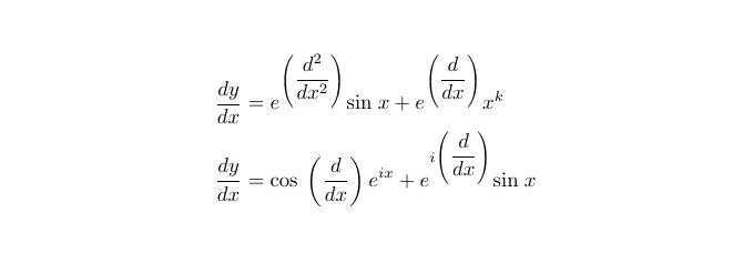 Conceptual illustration of differential equations