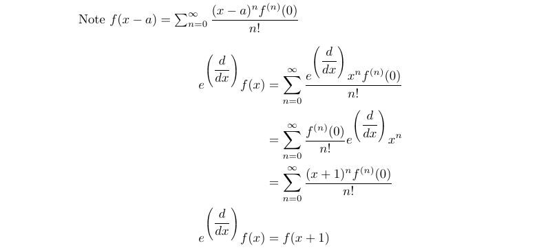 Taylor series expansion