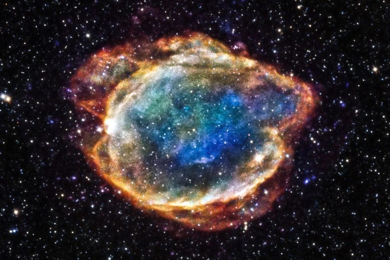 Remnants of a type Ia supernova