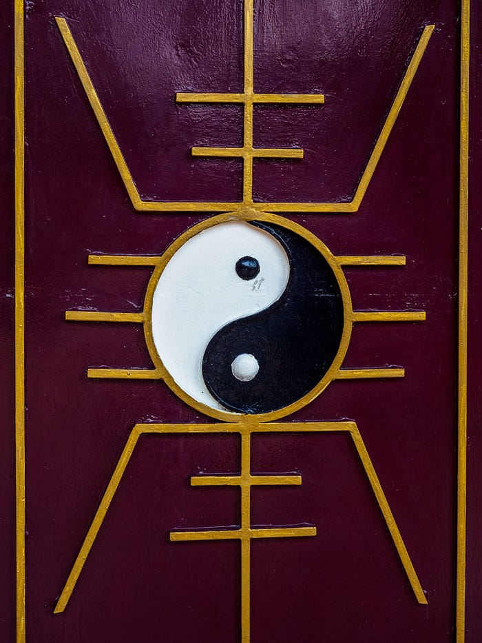 Yin Yang Symbol Representing Cosmic Duality