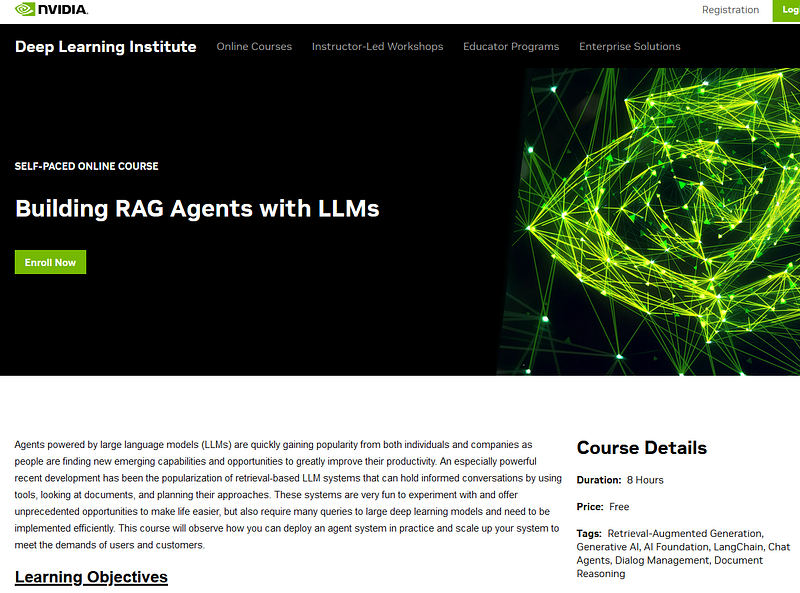 Building RAG Agents with LLMs Course Overview