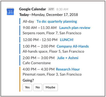 Google Calendar integration for reminders