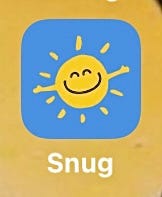 Snug app interface screenshot