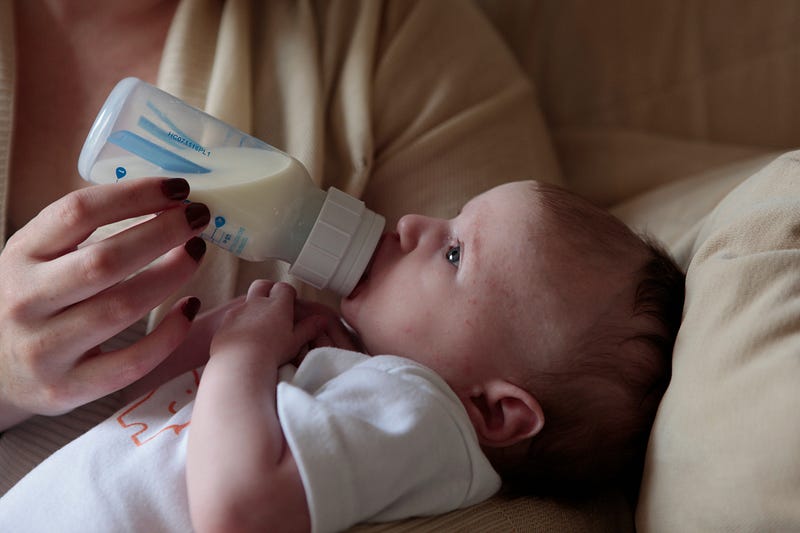 Baby enjoying a meal