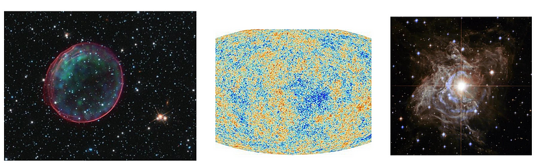 Image of the CMB's evolution and dark matter clumps