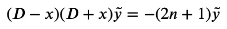 Reformulation of the equation with operator notation