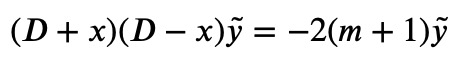 Resulting equation after lowering operation