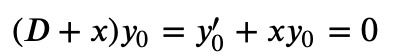 Condition for non-zero solutions