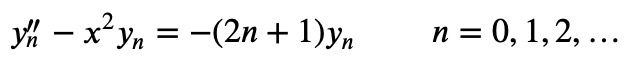 Representation of the Hermite differential equation