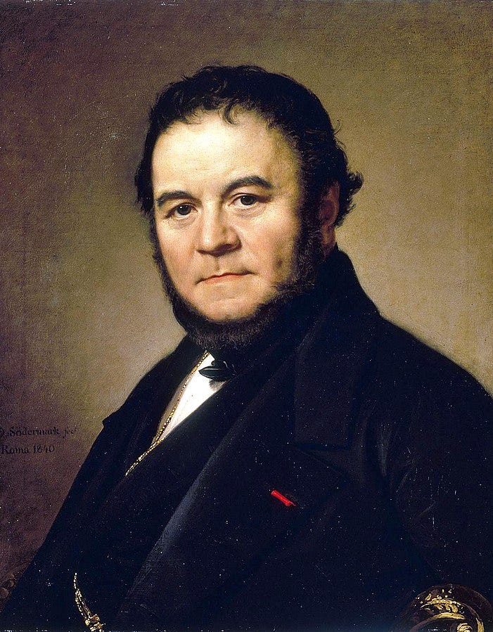 Portrait of Stendhal, the author of "The Red and the Black"