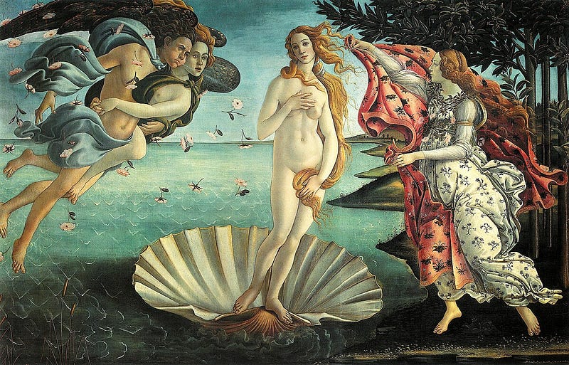 Botticelli's "The Birth of Venus" displayed in Florence