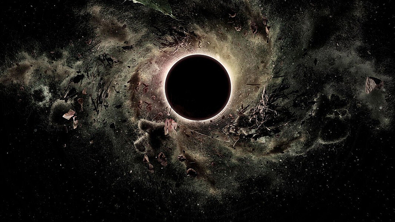 Visualization of a black hole's impact in space