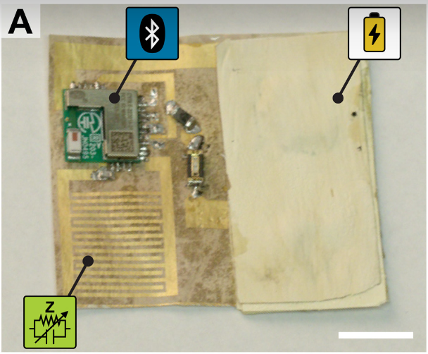 Mycelium sensor board with battery