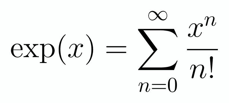 Series Representation for Exponential Functions