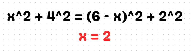 Substitution to find the radius r