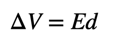 Potential difference in a capacitor