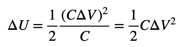 Energy stored in a capacitor