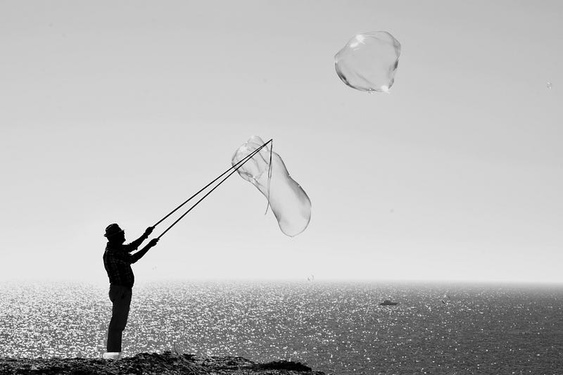 A serene view illustrating the concept of personal bubbles.