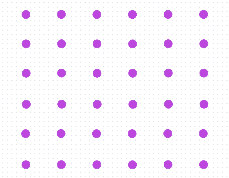 6x6 grid challenge with 36 dots