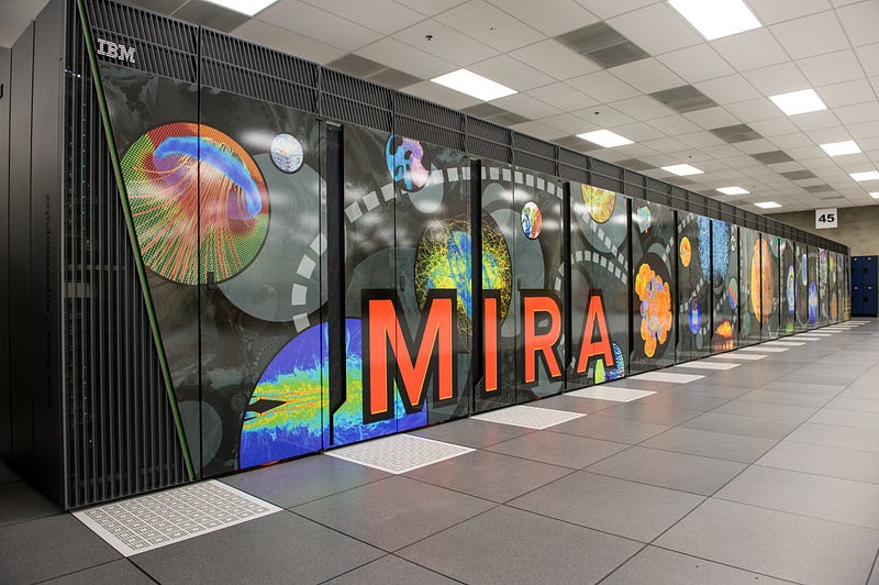 Supercomputer Mira at Argonne National Laboratory