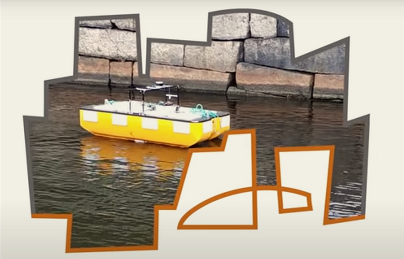 Roboat II prototype navigating waterways