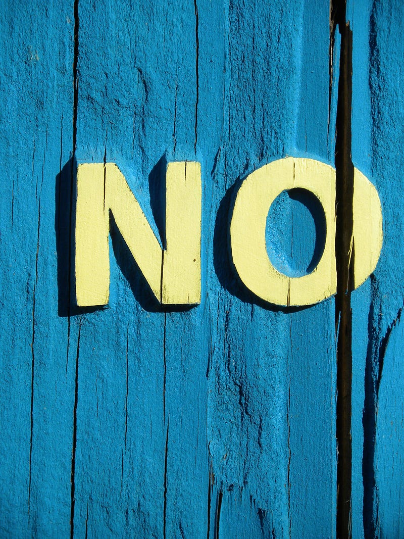 The Freedom of Saying NO