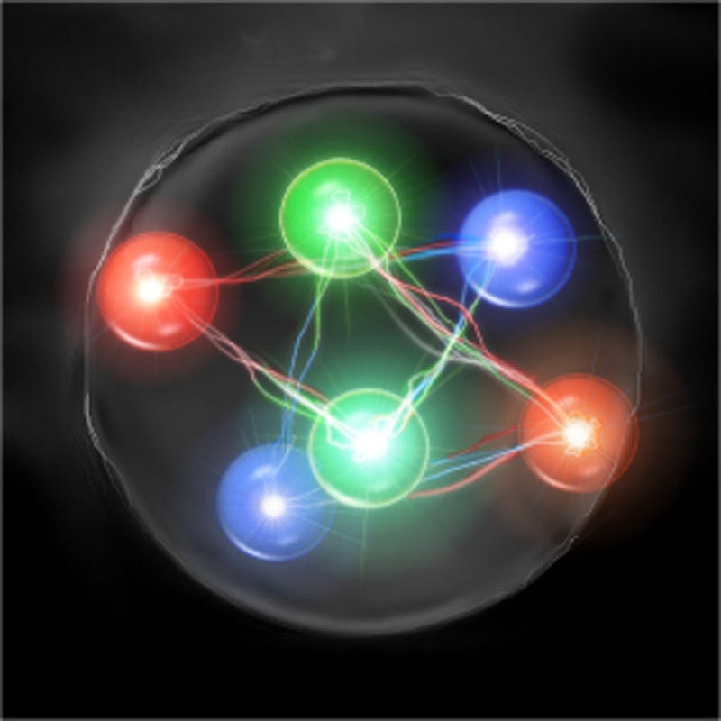 Hexaquark particle composition