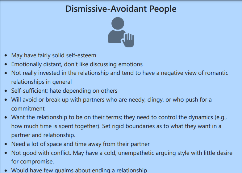 Dismissive Avoidant Attachment Style — Psychology Today